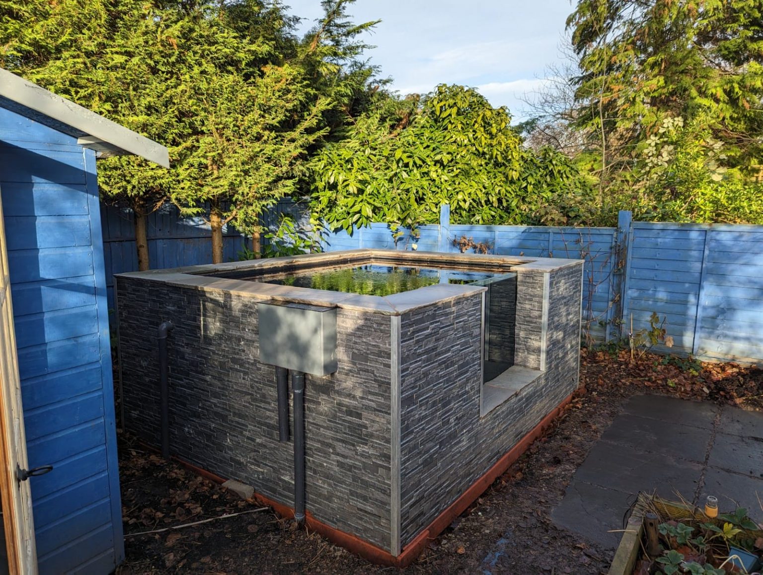 Raised Koi Pond With Specialist Equipment Crewe, Cheshire JPM